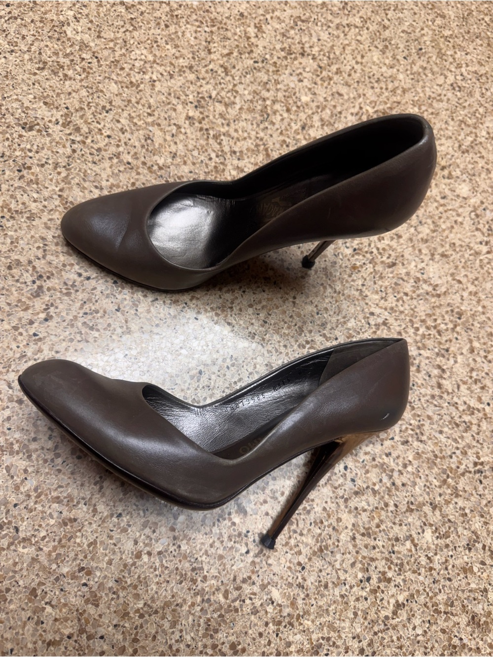 Salvatore Ferragamo Classic Brown Women's Pointed-Toe Stiletto Pumps